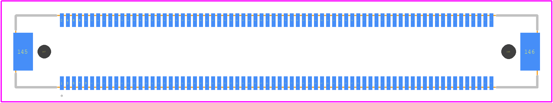 FX10A-144P-SV(71) - Hirose PCB footprint - Other - Other - FX10A-144P-SV(71)-3