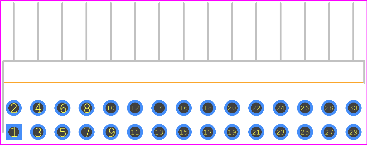 10-88-3301 - Molex PCB footprint - Header, Unshrouded - Right Angle PTH Pin - Header, Unshrouded - Right Angle PTH Pin - 10-88-3301