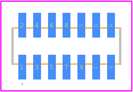 M50-3120745 - Harwin PCB footprint - Other - Other - M50-3120745-1