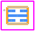 M24C02-FMH6TG - STMicroelectronics PCB footprint - Other - Other - UFDFPN5 – 1.7x1.4 mm, 0.55 mm thickness, ultra thin fine pitch dual flat package