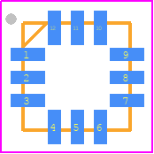 DA7280-00FVC - Renesas Electronics PCB footprint - Quad Flat No-Lead - Quad Flat No-Lead - QFN 3.0 x 3.0
