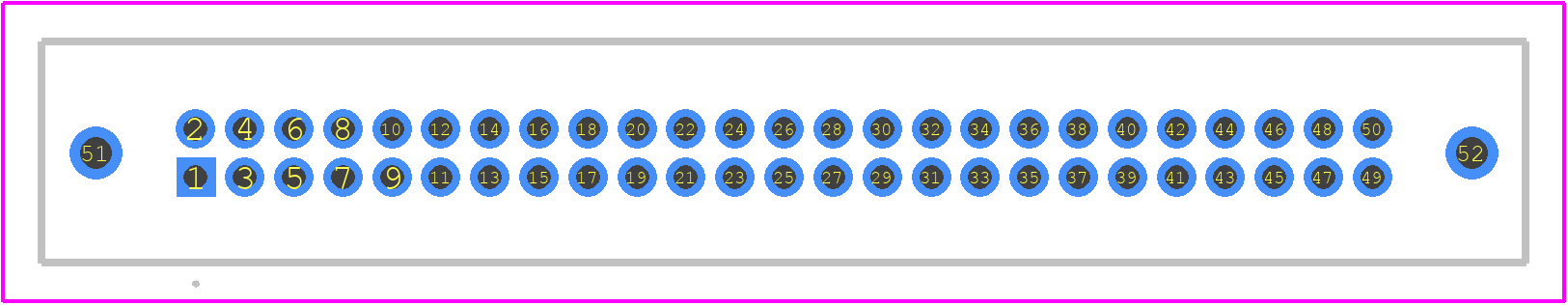 TFM-125-01-L-D-WT - SAMTEC PCB footprint - Other - Other - TFM-125-01-L-D-WT-1