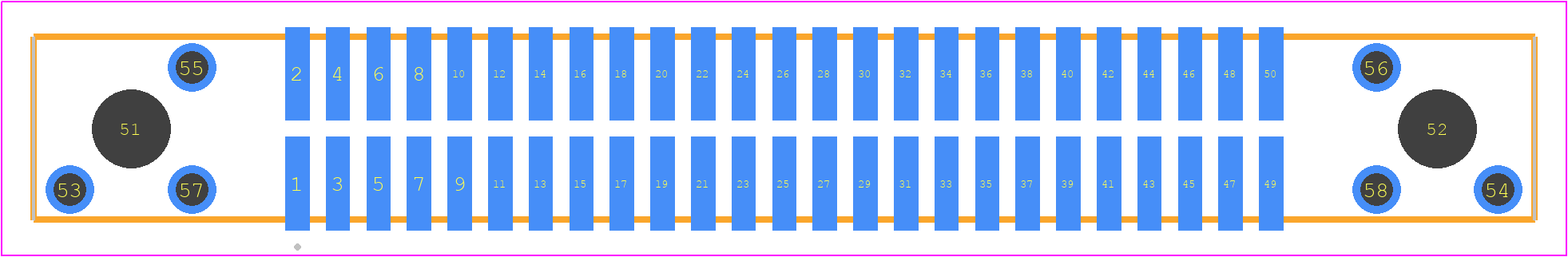 TFM-125-02-L-D-DS - SAMTEC PCB footprint - Other - Other - TFM-125-02-L-D-DS