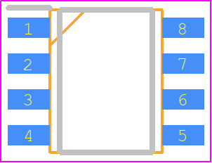 TLE5009E1010FUMA1 - Infineon PCB footprint - Small Outline Packages - Small Outline Packages - TLE5009E1010FUMA1