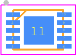MAX77596ETBA+T - Analog Devices PCB footprint - Small Outline No-lead - Small Outline No-lead - MAX77596ETBA+T