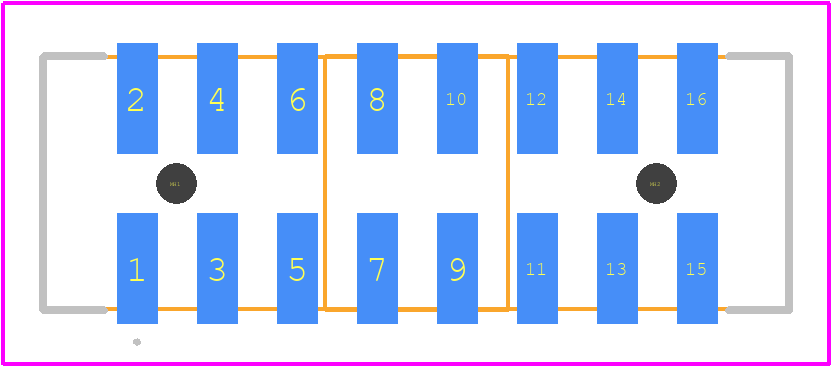 0878325722 - Molex PCB footprint - Other - Other - 0878325722-3