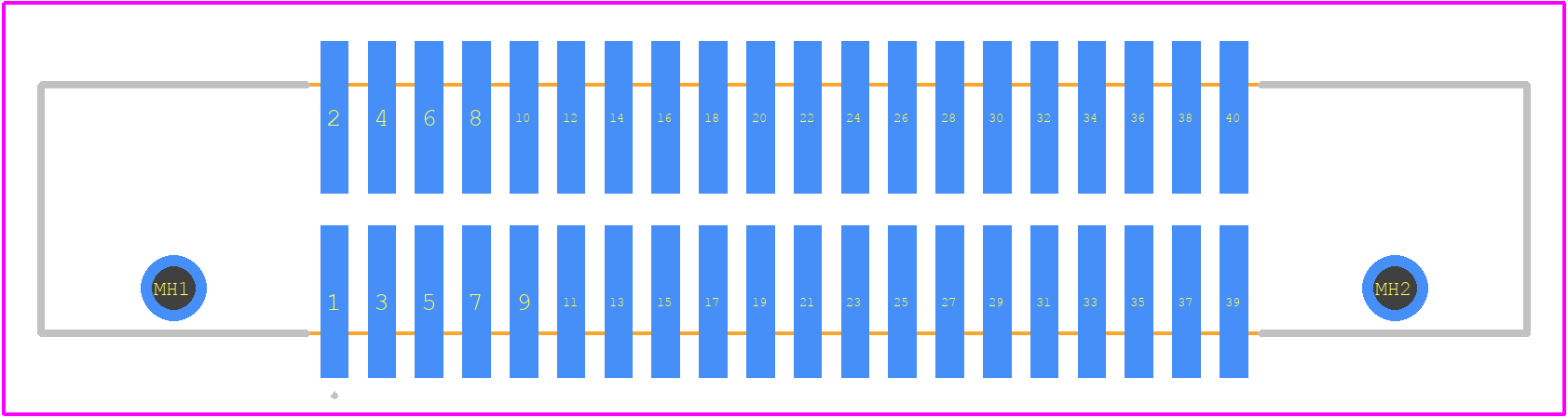 M50-3652042R - Harwin PCB footprint - Other - Other - M50-3652042R-4