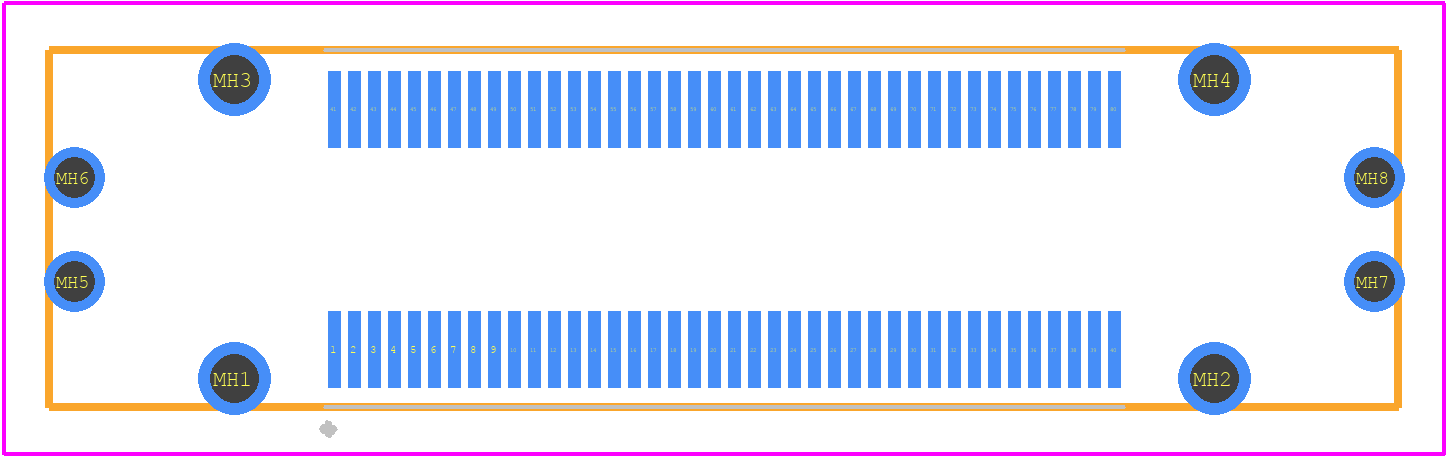 FX23-80P-0.5SV20 - Hirose PCB footprint - Other - Other - FX23-80P-0.5SV20-2