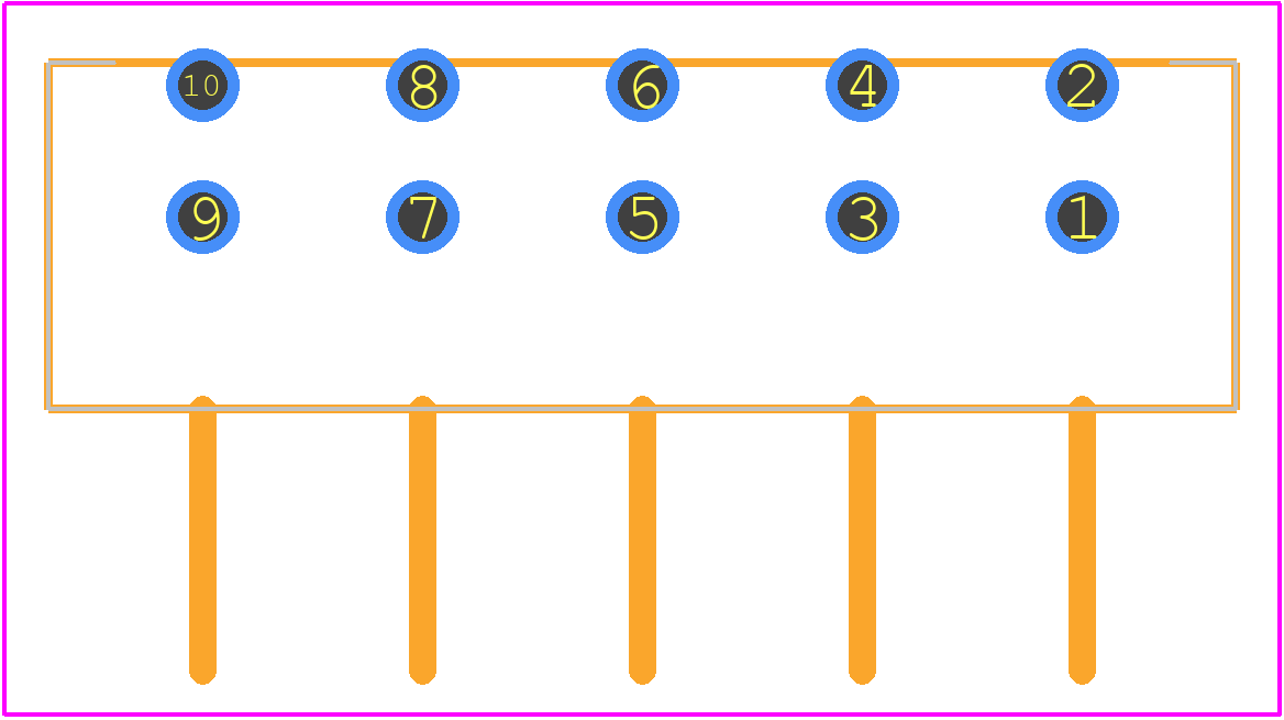 5787443-1 - TE Connectivity PCB footprint - Other - Other - 5787443-1-2