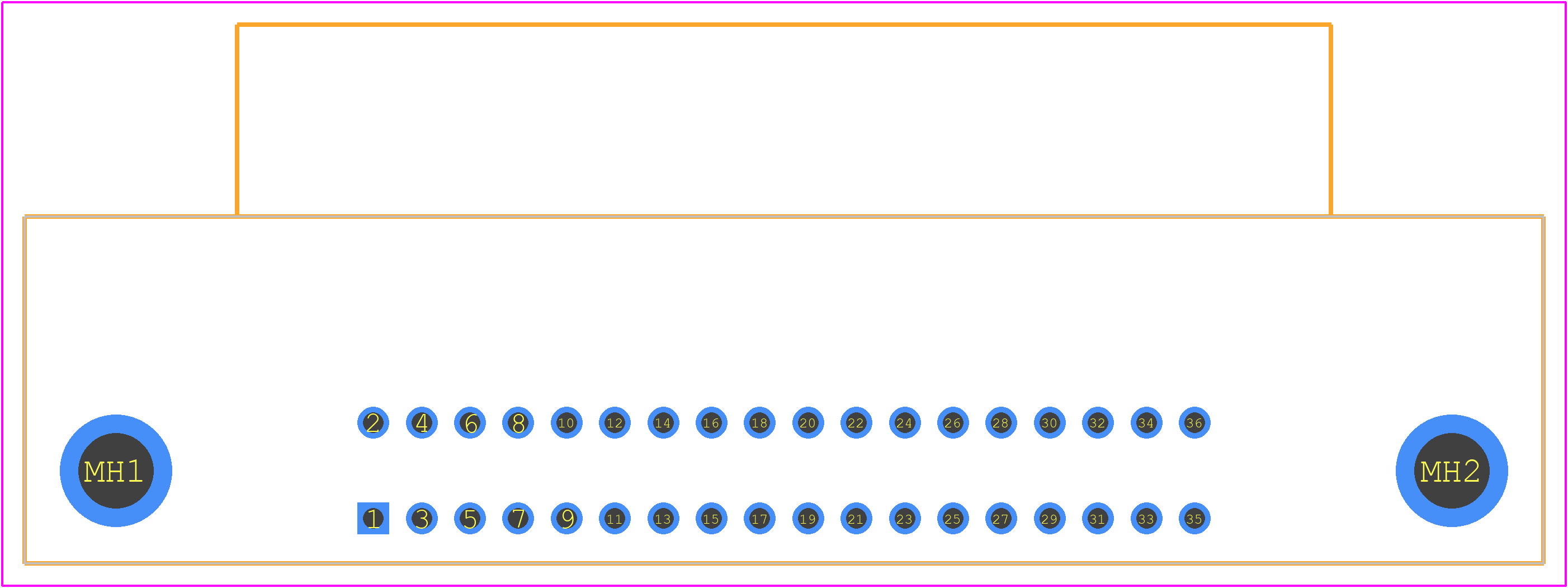 1734044-1 - TE Connectivity PCB footprint - Other - Other - 1734044-1-2