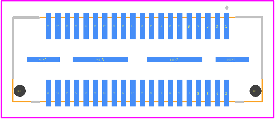 1658012-1 - TE Connectivity PCB footprint - Other - Other - 1658012-1-2