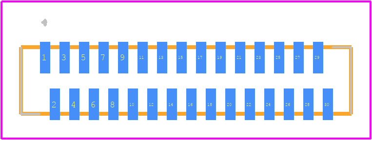 30FLT-SM2-TB(LF)(SN) - JST (JAPAN SOLDERLESS TERMINALS) PCB footprint - Other - Other - 30FLT-SM2-TB(LF)(SN)-1