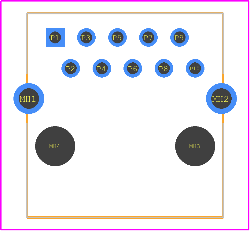 2301995-1 - TE Connectivity PCB footprint - Other - Other - 2301995-1-2