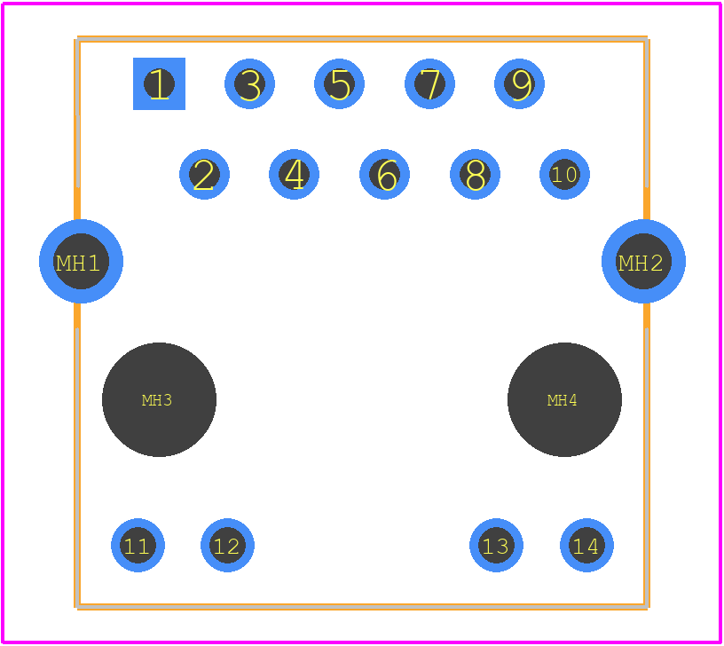 2301995-4 - TE Connectivity PCB footprint - Other - Other - 2301995-4-5