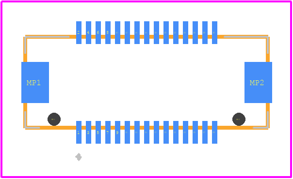 DF17(1.0H)-30DP-0.5V(57) - Hirose PCB footprint - Other - Other - DF17(1.0H)-30DP-0.5V(57)-1