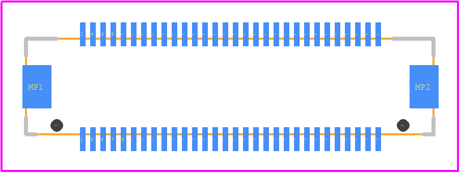 DF17(1.0H)-60DP-0.5V(57) - Hirose PCB footprint - Other - Other - DF17(1.0H)-60DP-0.5V(57)-3