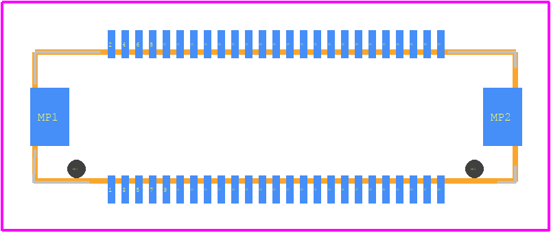 DF17(3.0)-50DS-0.5V(57) - Hirose PCB footprint - Other - Other - DF17(3.0)-50DS-0.5V(57)-1