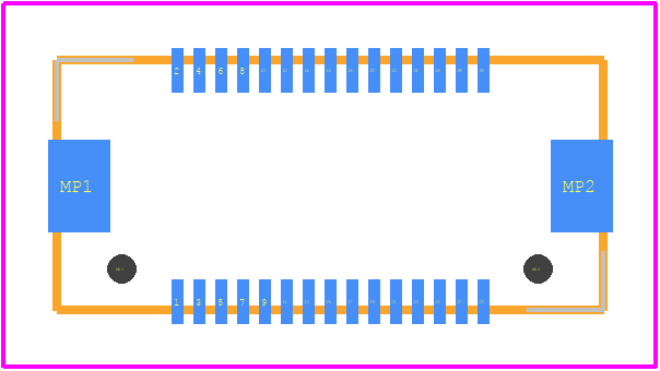 DF17(3.0H)-30DS-0.5V(57) - Hirose PCB footprint - Other - Other - DF17(3.0H)-30DS-0.5V(57)-1