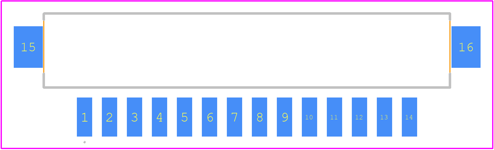 DF3EA-14P-2H(21) - Hirose PCB footprint - Other - Other - DF3EA-14P-2H(21)-3