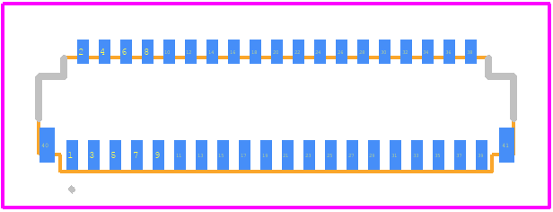 FH26W-39S-0.3SHW(97) - Hirose PCB footprint - Other - Other - FH26W-39S-0.3SHW(97)-3
