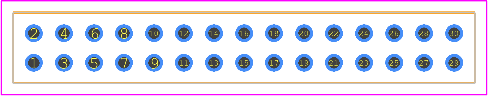 HIF3H-30DA-2.54DSA(71) - Hirose PCB footprint - Other - Other - HIF3H-30DA-2.54DSA(71)-4