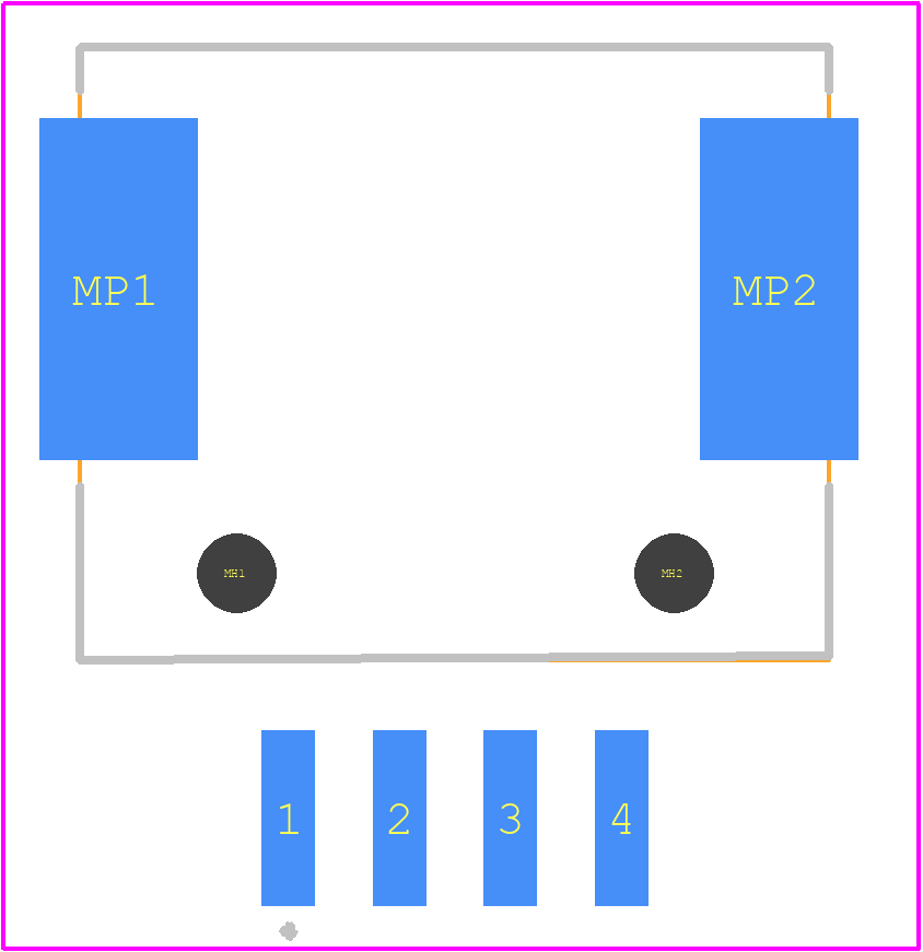 967688-1 - TE Connectivity PCB footprint - Other - Other - 967688-1-4
