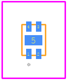 MIC842HYMT-T5 - Microchip PCB footprint - Other - Other - 4-Pin TDFN (MT)