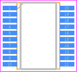 TC74AC273FT - Toshiba PCB footprint - Small Outline Packages - Small Outline Packages - TSSOP20