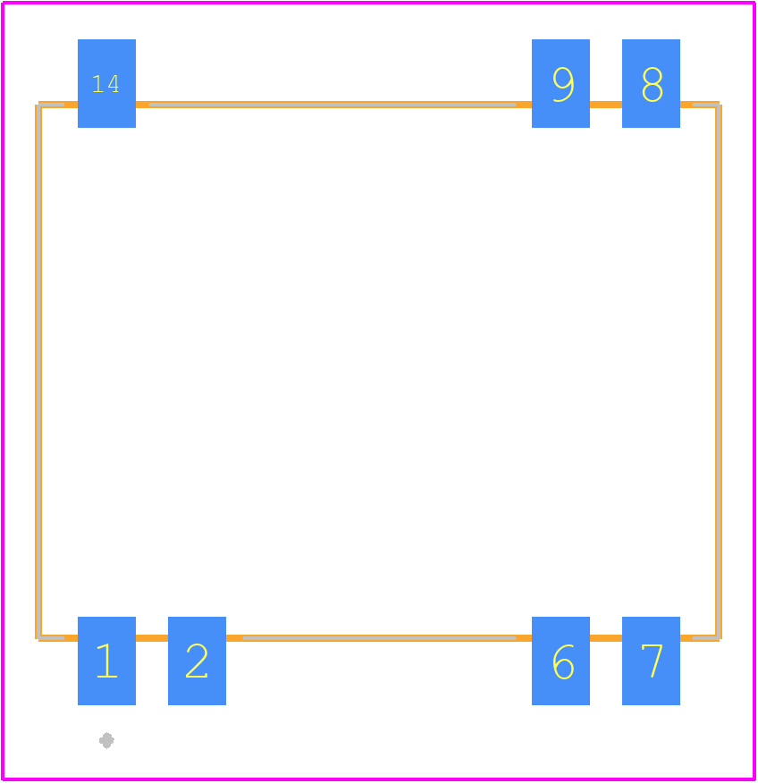 ISU0224D12 - XP POWER PCB footprint - Other - Other - 14-SMD Module, 7 Leads 