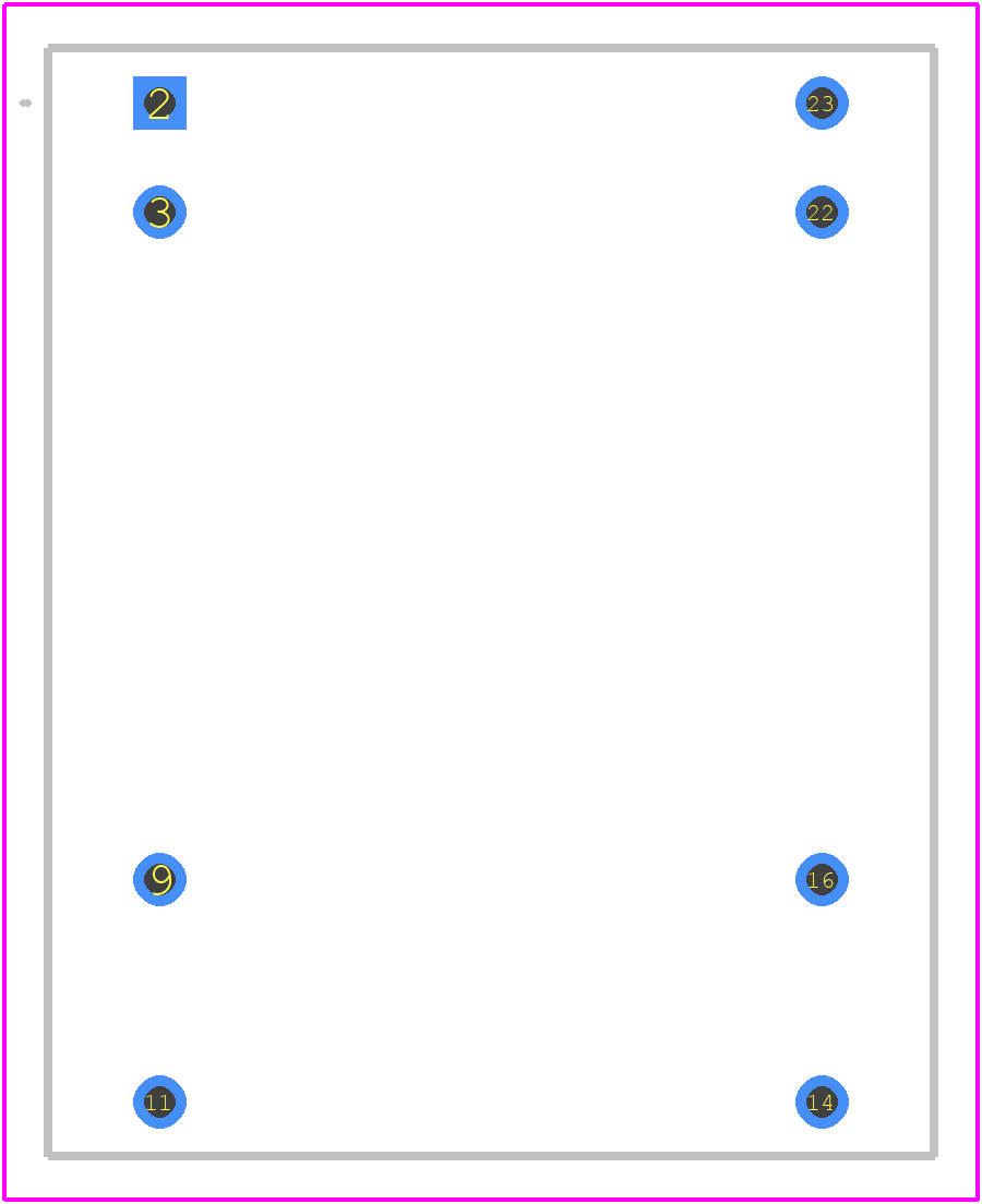 JCA0224D01 - XP POWER PCB footprint - Other - Other - JCA0224D01-2