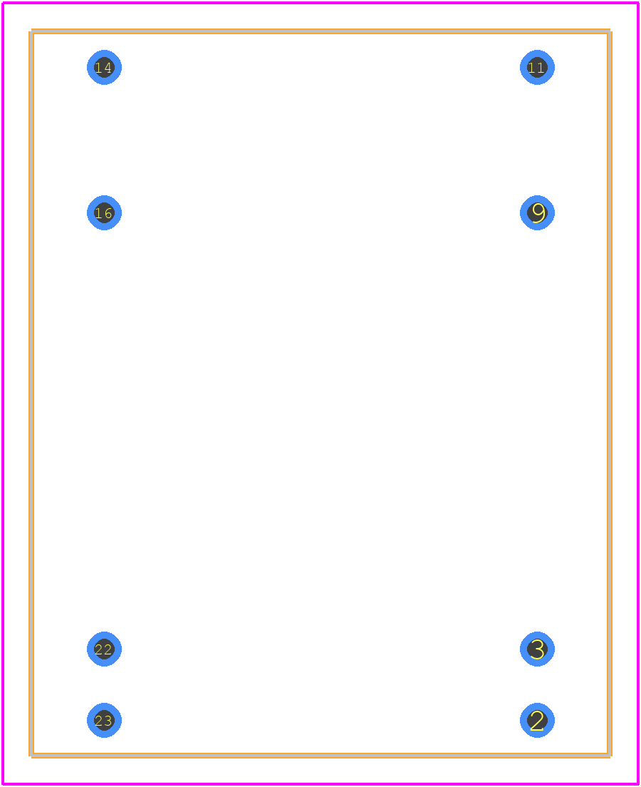 JCA1024D01 - XP POWER PCB footprint - Other - Other - JCA1024D01-1