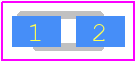 KPHD-1608ZGCK - Kingbright PCB footprint - LED Moulded - LED Moulded - 1608 SMD