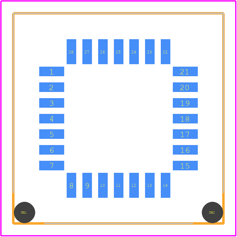 IC160Z-0284-240 - Yamaichi PCB footprint - Other - Other - IC160Z-0284-240-2