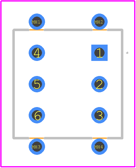 B22LB - NKK Switches PCB footprint - Other - Other - B22LB-2
