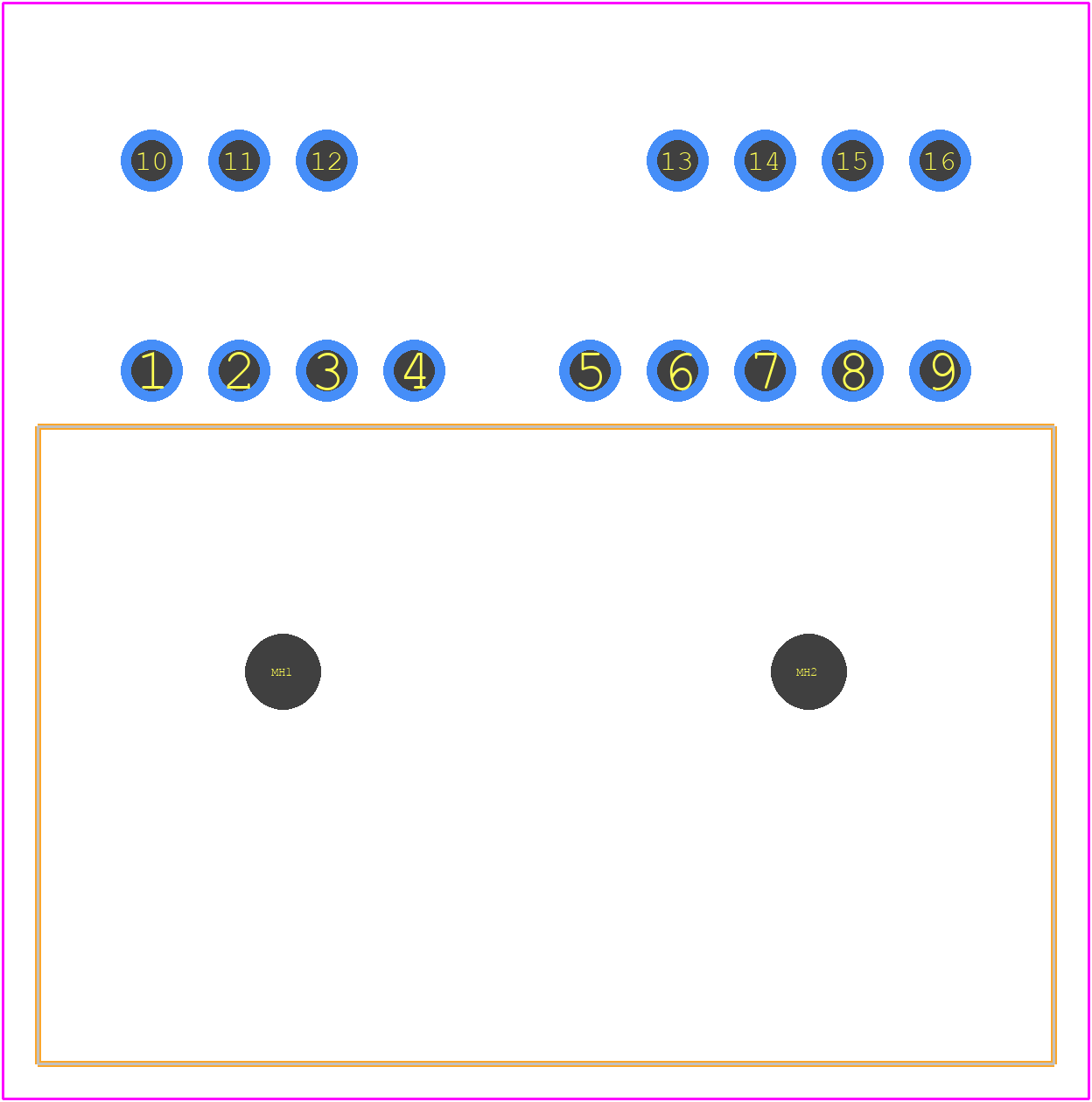 IL-AG5-16P-D3L2-A - JAE PCB footprint - Other - Other - IL-AG5-16P-D3L2-A-6