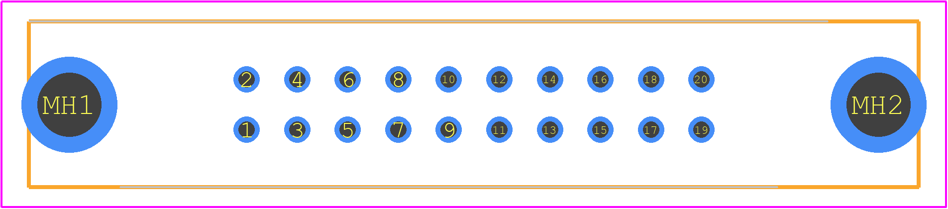 PS-20PE-D4T2-M1E - JAE PCB footprint - Other - Other - PS-20PE-D4T2-M1E-1