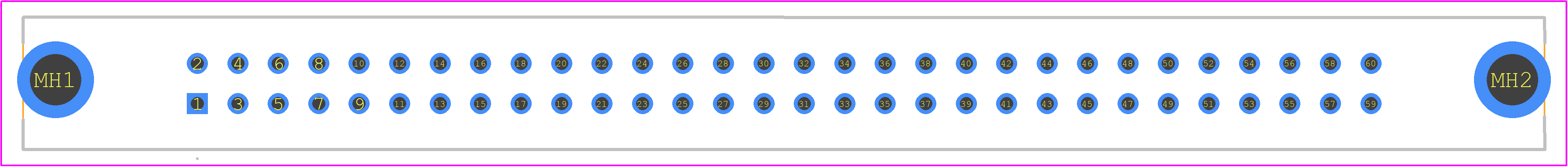 PS-60PE-D4T2-M1E - JAE PCB footprint - Other - Other - PS-60PE-D4T2-M1E-2