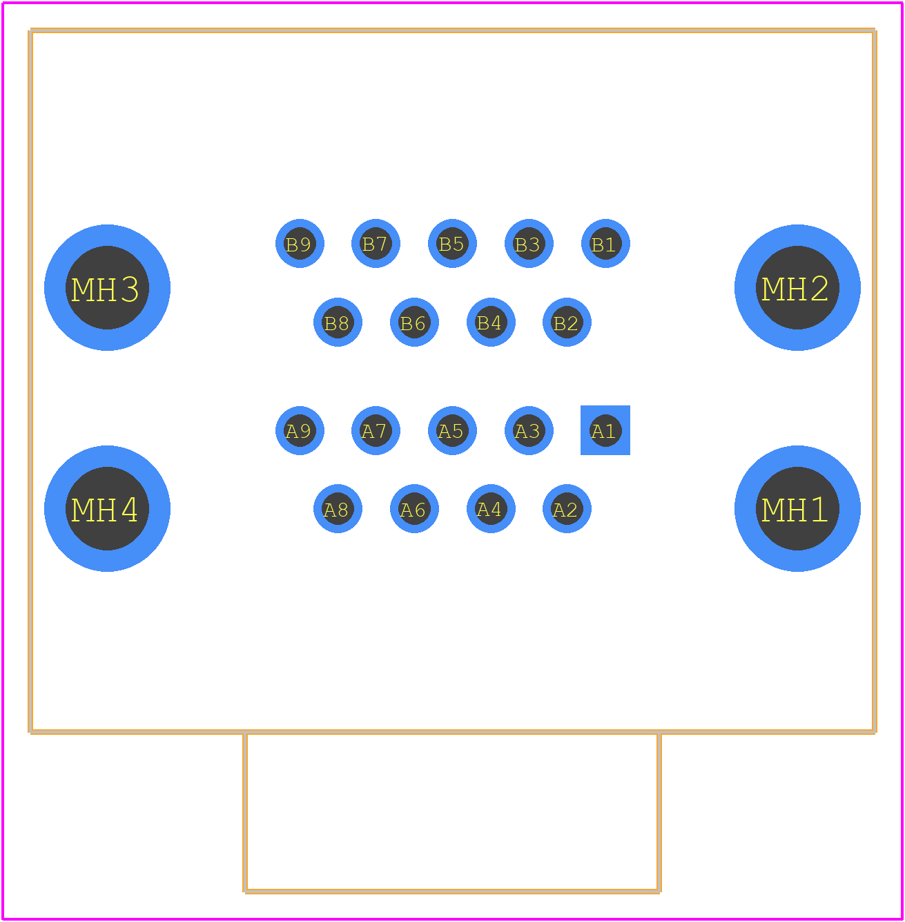 189-009-413R491 - NorComp PCB footprint - Other - Other - 189-009-413R491-2