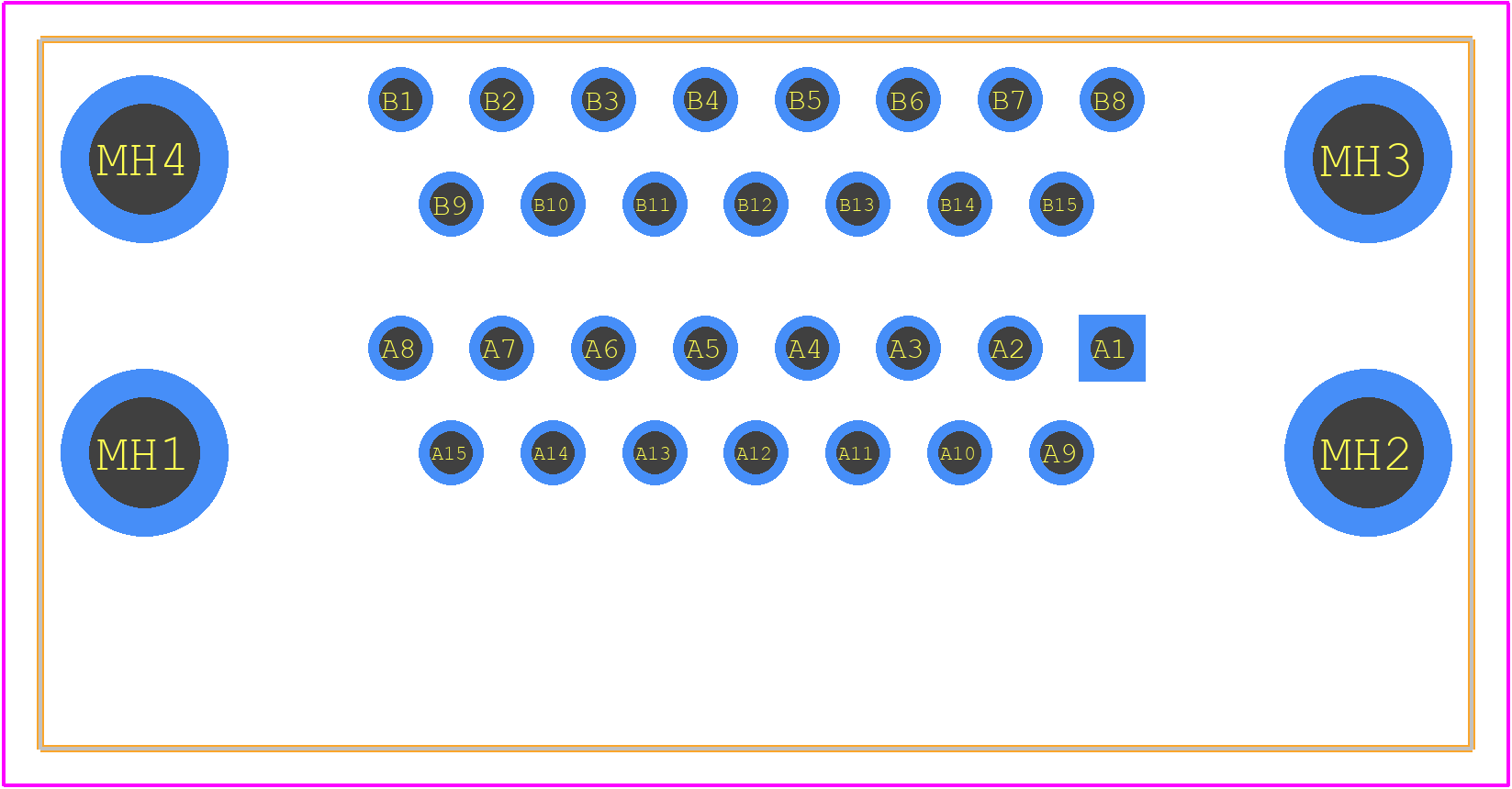 189-015-413R491 - NorComp PCB footprint - Other - Other - 189-015-413R491-1