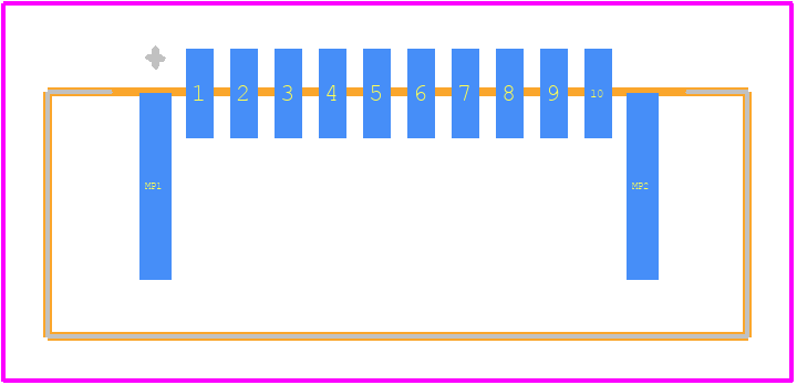 SFW10R-2STE9LF - Amphenol PCB footprint - Other - Other - SFW10R-2STE9LF-2