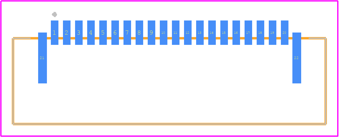 SFW20R-1STE9LF - Amphenol PCB footprint - Other - Other - SFW20R-1STE9LF