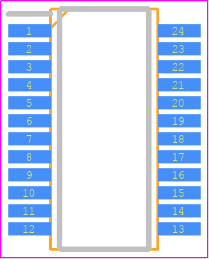 TLE8444SLXUMA1 - Infineon PCB footprint - Small Outline Packages - Small Outline Packages - PG-SSOP-24-7