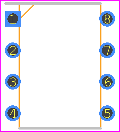 HCPL-7840#060 - Avago Technologies PCB footprint - Dual-In-Line Packages - Dual-In-Line Packages - HCPL-7800-000E