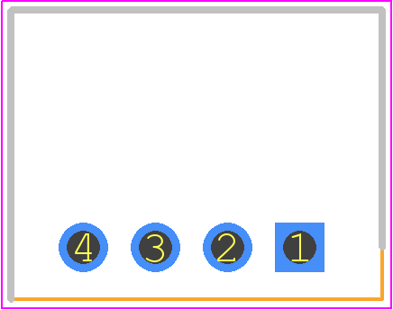 440055-4 - TE Connectivity PCB footprint - Header, Shrouded - Right Angle PTH Box - Header, Shrouded - Right Angle PTH Box - HEADER 1X4