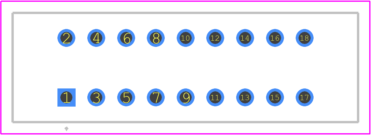 1888946-2 - TE Connectivity PCB footprint - Other - Other - 1888946-2-1