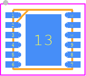 PLMR23615DRRR - Texas Instruments PCB footprint - Small Outline No-lead - Small Outline No-lead - DRR0012D_1