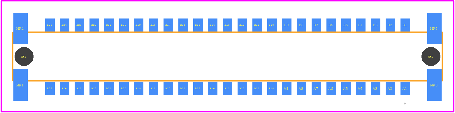 244856 - ERNI PCB footprint - Other - Other - 244856-1