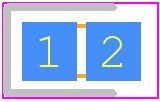 17-21SYGC/S530-E1/TR8 - Everlight PCB footprint - LEDs Chip - LEDs Chip - 17-21SYGC/S530-E1/TR8-1