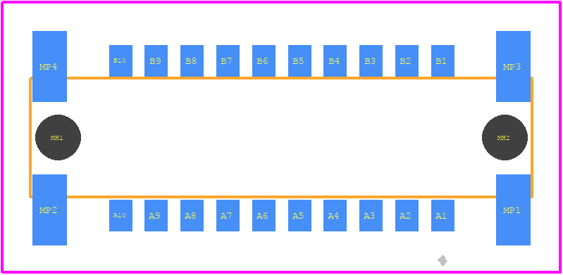 254588 - TE Connectivity PCB footprint - Other - Other - 254588