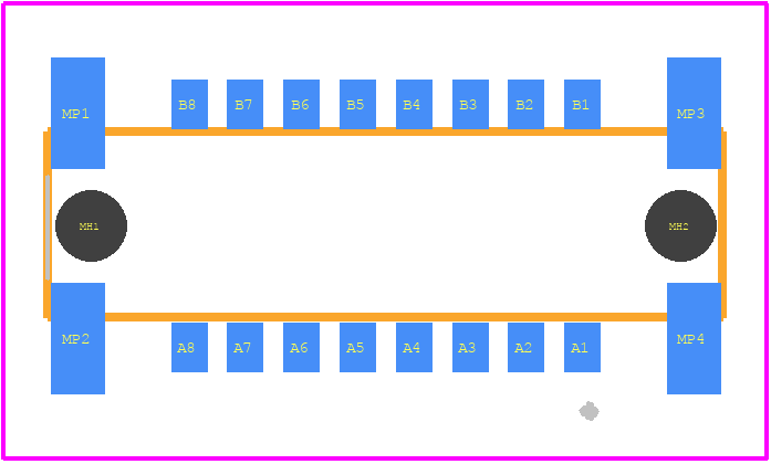 254587 - TE Connectivity PCB footprint - Other - Other - 254587-1